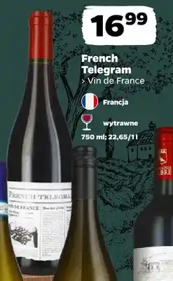 Netto Wino czerwone French Telegram Vin de France oferta