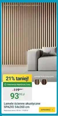 ERLI Lamele ścienne akustyczne Spazio oferta