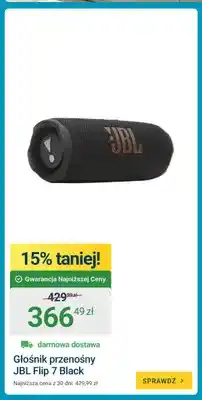 ERLI Głośnik przenośny Jbl Flip 7 Black oferta