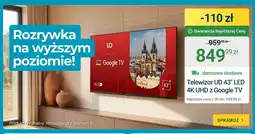 ERLI Telewizor Ud 43 LED 4K UHD z Google Tv oferta