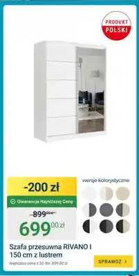 ERLI Szafa przesuwna Rivano I 150 cm z lustrem oferta