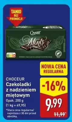 ALDI Czekoladki z nadzieniem miętowym Choceur oferta