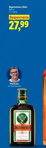 Lidl Jägermeister, likér oferta