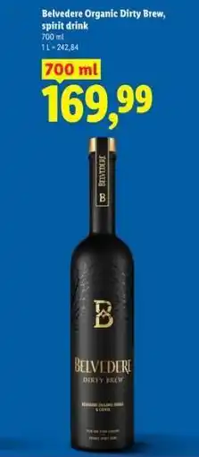 Lidl Belvedere Organic Dirty Brew, spirit drink oferta
