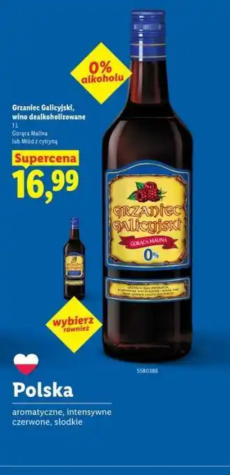 Grzaniec Galicyjski, wino dealkoholizowane