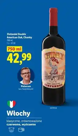 Lidl Zinfandel Double American Oak, Chunky oferta