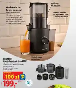 Lidl SILVERCREST Wyciskarka wolnoobrotowa, 200 W oferta
