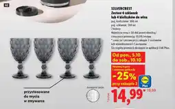 Lidl SILVERCREST Zestaw 4 szklanek lub 4 kieliszków do wina oferta