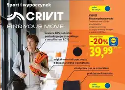 Lidl CRIVIT Bluza rozpinana meska oferta