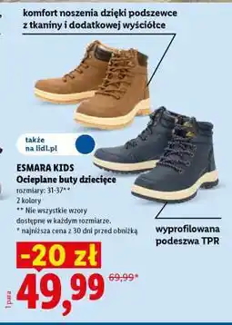 Lidl ESMARA KIDS Ocieplane buty dziecięce oferta
