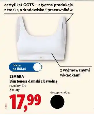 ESMARA Biustonosz damski z bawełną