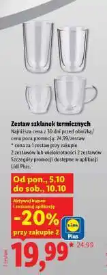 Lidl Zestaw szklanek termicznych oferta