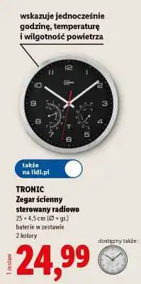 Lidl TRONIC Zegar ścienny sterowany radiowo oferta