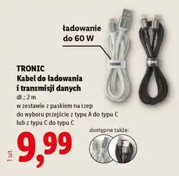 Lidl TRONIC Kabel do ładowania i transmisji danych oferta