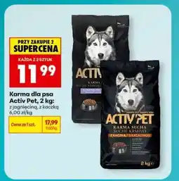 Biedronka Karma dla psa Activ Pet, 2 kg oferta