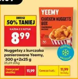 Biedronka Nuggetsy z kurczaka panierowane Yeemy, 300 g+2x25 g oferta