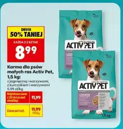 Biedronka Karma dla psów małych ras Activ Pet, 1,5 kg oferta