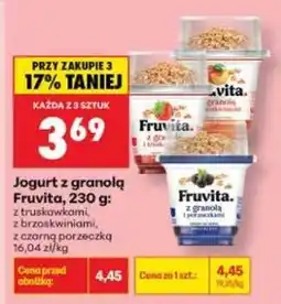 Biedronka Jogurt z granola Fruvita , 230 g oferta