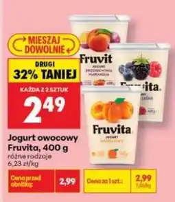 Biedronka Jogurt owocowy Fruvita 400 g oferta