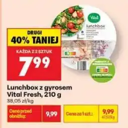 Biedronka Lunchbox z gyrosem Vital Fresh 210 g oferta