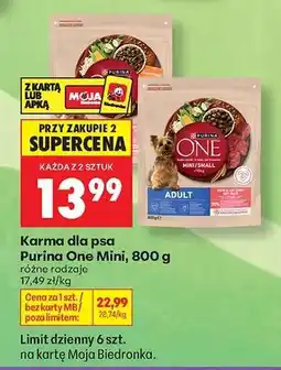 Biedronka Purina One Mini, 800 g oferta