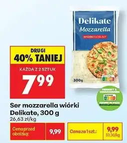 Biedronka Ser mozzarella wiórki Delikate, 300 g oferta