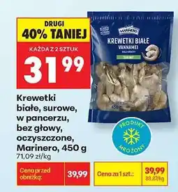 Biedronka Krewetki białe surowe , w pancerzu , bez głowy oczyszczone , Marinero 450 g oferta