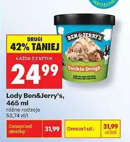 Biedronka Lody Ben&Jerry’s, 465 ml oferta