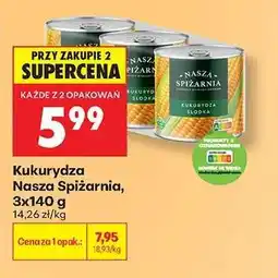 Biedronka Kukurydza Nasza Spiżarnia, 3x140 g oferta