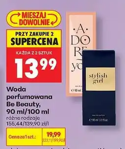 Biedronka Woda perfumowana Be Beauty, 90 ml/100 ml oferta