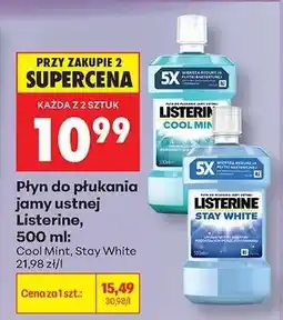 Biedronka Płyn do płukania jamy ustnej Listerine 500 ml oferta