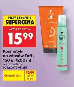 Biedronka Kosmetyki do włosów Taft, 150 ml/200 ml oferta