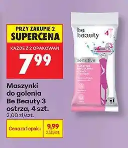 Biedronka Maszynki do golenia Be Beauty 3 ostrza, 4 szt oferta