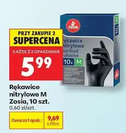 Biedronka Rękawice nitrylowe M Zosia, 10 szt oferta