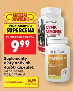 Biedronka Suplementy diety Activlab, 45/60 kapsułek oferta