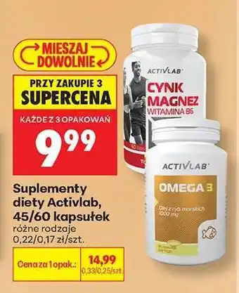 Biedronka Suplementy diety Activlab, 45/60 kapsułek oferta