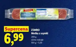 Lidl ZIMBO Metka z szynki oferta