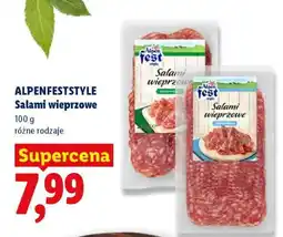 Lidl ALPENFESTSTYLE Salami wieprzowe oferta