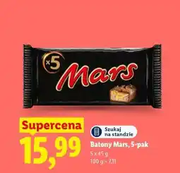 Lidl Batony Mars, 5-pak oferta