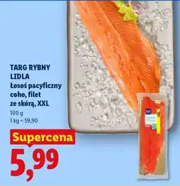 Lidl TARG RYBNY LIDLA Łosoś pacyficzny coho, filet ze skórą, XXL oferta