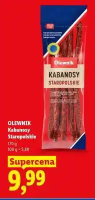 Lidl OLEWNIK Kabanosy Staropolskie oferta