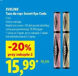 Lidl EVELINE Tusz do rzęs Secret Eye Code oferta