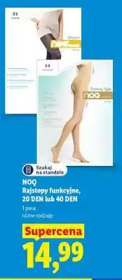 Lidl NOQ Rajstopy funkcyjne, 20 DEN lub 40 DEN oferta