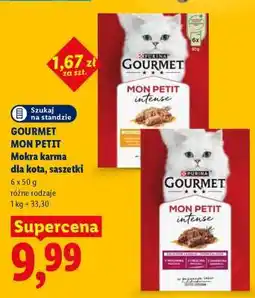 Lidl Gourmet Mon Petit Mokra karma dla kota, saszetki oferta