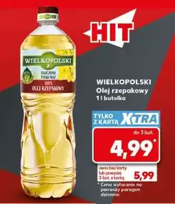 Kaufland WIELKOPOLSKI Olej rzepakowy 1 l butelka oferta
