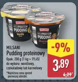 ALDI MILSANI Pudding proteinowy oferta