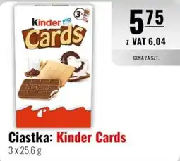 Eurocash Ciastka: Kinder Cards oferta