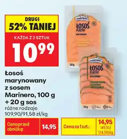 Biedronka Łosoś marynowany z sosem Marinero oferta