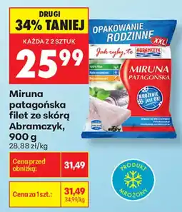 Biedronka Miruna patagońska filet ze skórą Abramczyk oferta