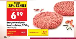Biedronka Burger wołowy Kraina Mięs oferta
